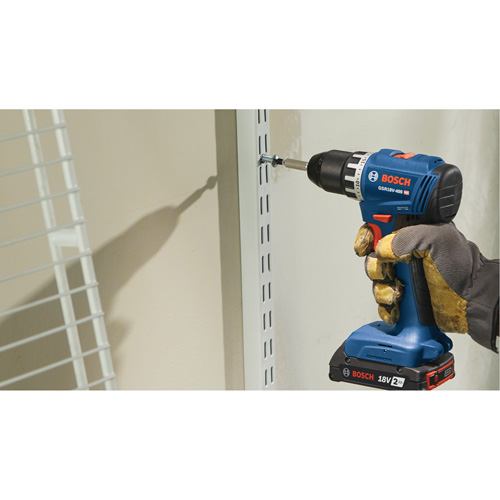 Compact Brushless Drill/Driver Kit, Lithium-Ion, 18 V, 1/2" Chuck, 400 in-lbs. Torque D. Morneault & Fils