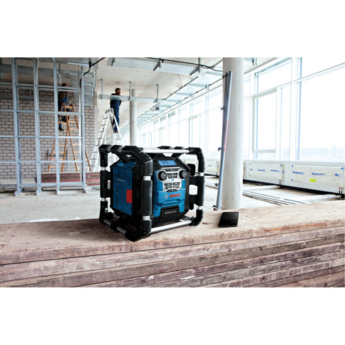 Jobsite Radio with Bluetooth&reg; 5.0 & Power Station, Lithium-Ion, 18 V D. Morneault & Fils
