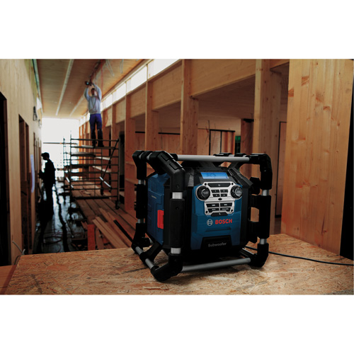 Jobsite Radio with Bluetooth&reg; 5.0 & Power Station, Lithium-Ion, 18 V D. Morneault & Fils