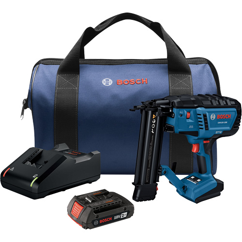 Brushless 18-Gauge Brad Nailer Kit with Standard Power Battery, 18 V, Lithium-Ion D. Morneault & Fils