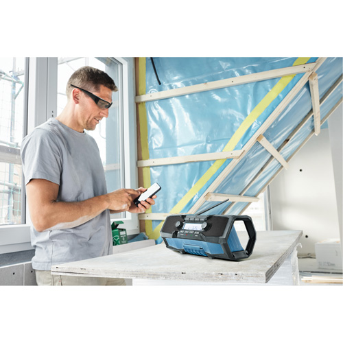 Compact Jobsite Radio with Bluetooth&reg; 5.0, Lithium-Ion, 18 V D. Morneault & Fils