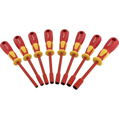 Metric Insulated Nut Driver Set, 1000 V, 8 Pcs D. Morneault & Fils