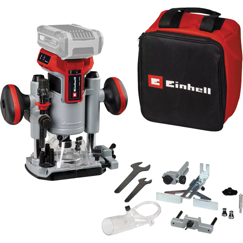 Professional Cordless Compact Router with Fixed Base & Plunge Base (Tool Only) D. Morneault & Fils