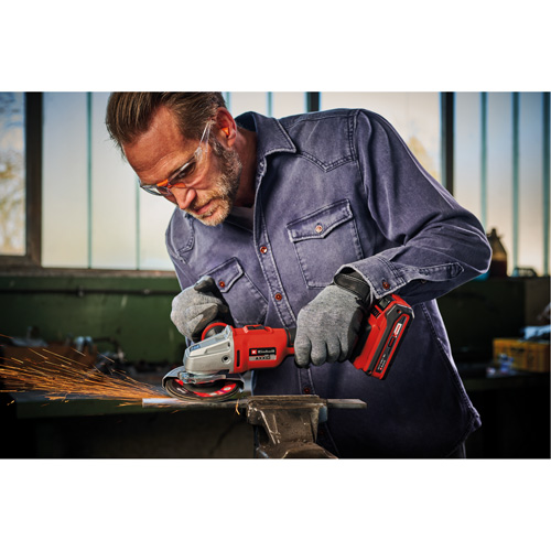 Rectifieuse dangle professionnelle sans fil (outil seulement), Roue de 4-1/2", 18 V D. Morneault & Fils