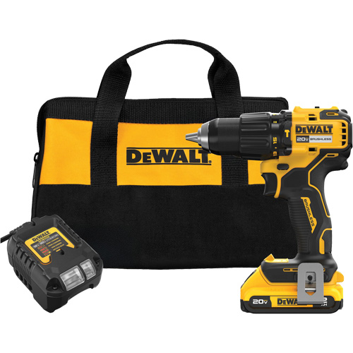 MAX* Brushless Cordless Hammer Drill Kit, Lithium-Ion, 20 V, 1/2" Chuck D. Morneault & Fils