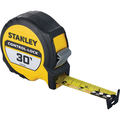 CONTROL-LOCK Tape Measure, 25 mm x 30', Imperial Graduations D. Morneault & Fils