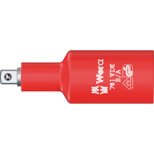 B/A VDE Insulated Connector, 3/8" Drive, 1/4" Socket, 2.59" L, Ball D. Morneault & Fils