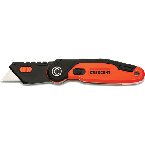 Couteau utilitaire pliant, 1" lame, lame en Acier, poign&eacute;e en Aluminium D. Morneault & Fils