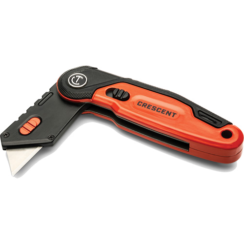 Couteau utilitaire pliant, 1" lame, lame en Acier, poign&eacute;e en Aluminium D. Morneault & Fils