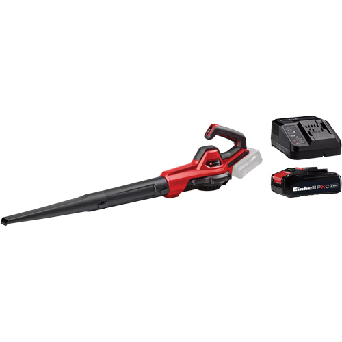 Souffleuse universelle 110 pi3/min sans fil avec batterie 2,5 Ah et ensemble de d&eacute;part de chargeur, 18 V, Vitesse d'air 155,34 mi/h, &agrave; pile D. Morneault & Fils