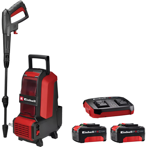 Cordless High Pressure Cleaner with 4Ah PXC Battery & Charger Starter Kit, Battery Powered, 1522 PSI, 1.23 GPM D. Morneault & Fils