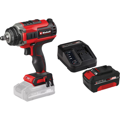 Professional Cordless Impact Wrench with 4Ah PXC Battery & Charger Starter Kit, 18 V, 1/2" Socket D. Morneault & Fils