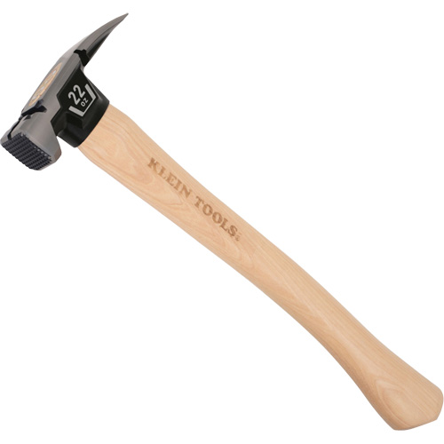 Milled Face Straight Claw Hammer, 22 oz., Wood Handle, 16-1/10" L D. Morneault & Fils