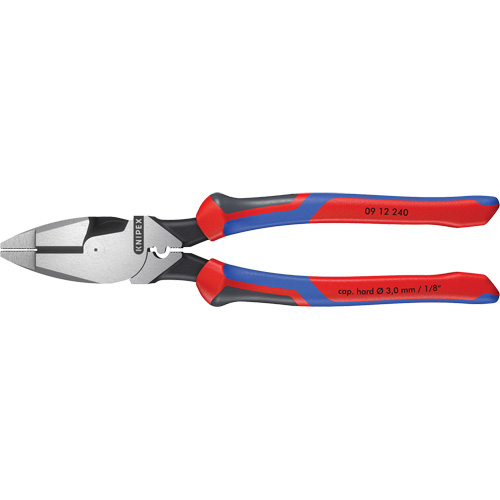 High Leverage Lineman's Pliers New England with Fish Tape Puller, Crimper & KNIPEXTEND Handle D. Morneault & Fils
