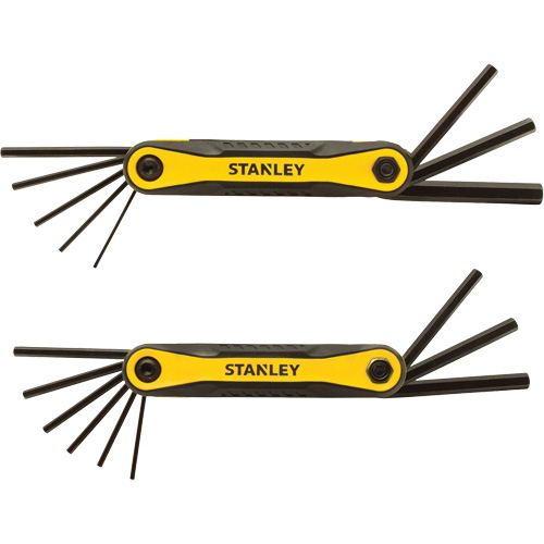 2-Piece Durable Folding Hex Keys, 8 Pcs., Metric & Imperial D. Morneault & Fils