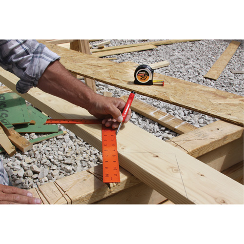 High-Visibility Orange EZ Read Carpenter Square D. Morneault & Fils