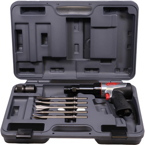 Marteau pneumatique robuste avec burins, 21,8 pi³/min, 1/4" NPT, 2600 coups/min, 3/4" x 3-3/4" (19,05 mm x 95,25 mm) D. Morneault & Fils