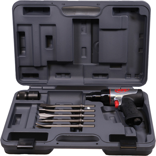Marteau pneumatique robuste avec burins, 16,2 pi³/min, 1/4" NPT, 3330 coups/min, 3/4" x 2-1/2" (19,05 mm x 63,5 mm) D. Morneault & Fils