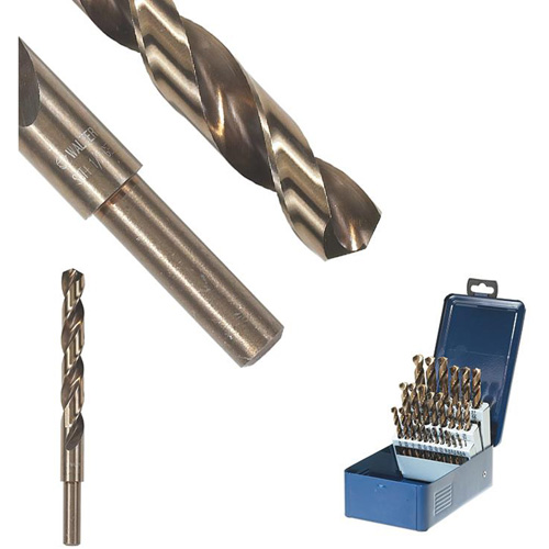 SST+ Reduced Shank Drill Bit, 17/32", High Speed Steel, 4-13/16" Flute, 135° Point D. Morneault & Fils