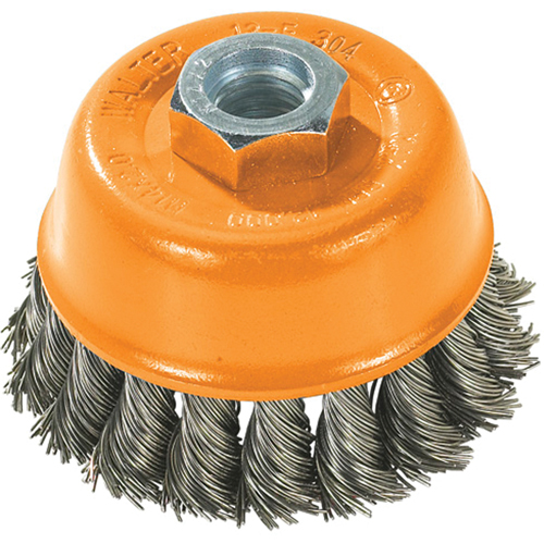 Wire Cup Brush, 3" Dia. x 5/8"-11 Arbor D. Morneault & Fils