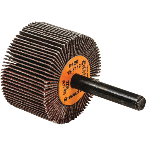 Flap Wheels-Coolcut Flap Wheels, Aluminum Oxide, 120 Grit, 1-1/2" x 1" x 1/4" D. Morneault & Fils