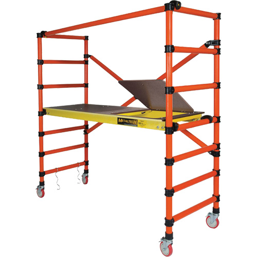 Mobile Work Scaffolding - Speedy Mobile Scaffolding, Fibreglass Frame, 79-1/2" D x 78" H D. Morneault & Fils