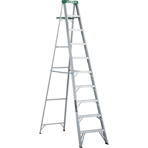 Commercial Duty Stepladders (2400 Series), 10', Aluminum, 225 lbs. Capacity, Type 2 D. Morneault & Fils