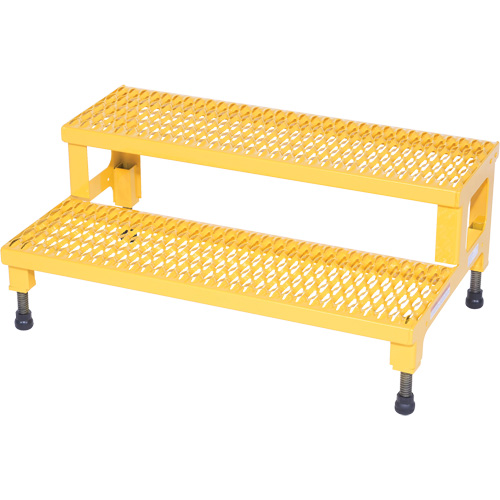 Adjustable Step-Mate Stand, 2 Step(s), 36-3/16" W x 22-7/8" L x 15-1/4" H, 500 lbs. Capacity D. Morneault & Fils