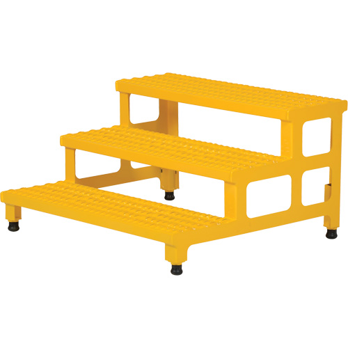 Adjustable Step-Mate Stand, 3 Step(s), 36-3/16" W x 33-7/8" L x 22-1/4" H, 500 lbs. Capacity D. Morneault & Fils