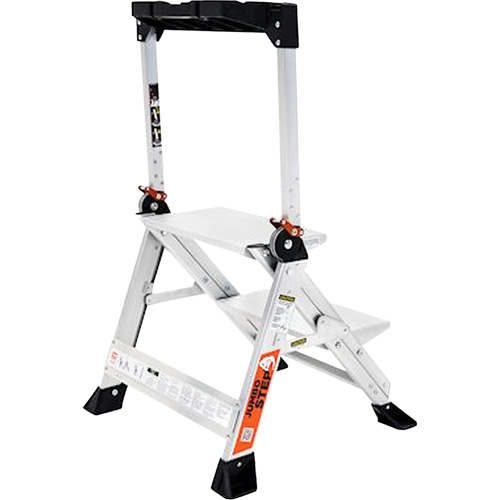 Jumbo Step Ladder, 1.5', Aluminum, 375 lbs. Capacity, Type 1AA D. Morneault & Fils