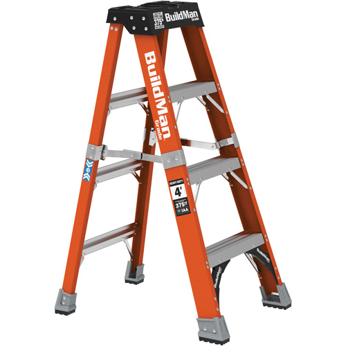 Step Ladder, 4', Fibreglass, 375 lbs. Capacity, Type 1AA D. Morneault & Fils