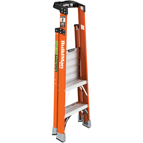 Safespace Platform Step Ladder, 2', 300 lbs. Cap. D. Morneault & Fils