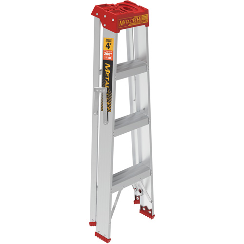 Step Ladder, 4', Aluminum, 200 lbs. Capacity, Type 3 D. Morneault & Fils