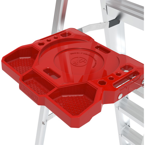 Step Ladder with Paint Tray, 5', Aluminum, 200 lbs. Capacity, Type 3 D. Morneault & Fils