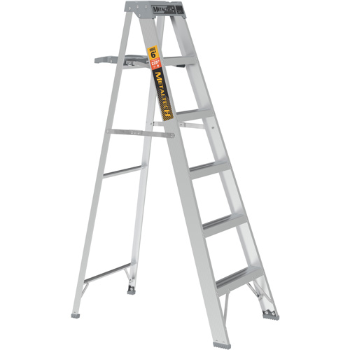 Step Ladder with Paint Tray, 6', Aluminum, 225 lbs. Capacity, Type 2 D. Morneault & Fils