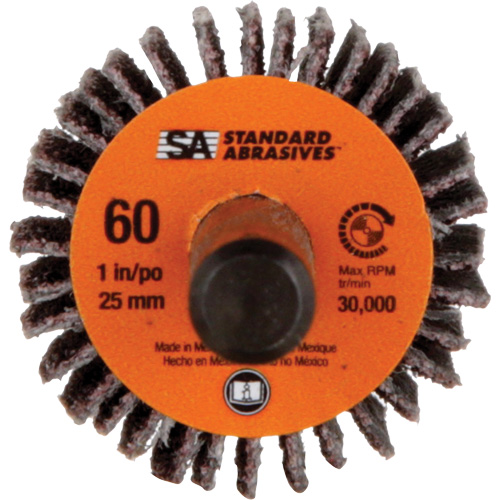 Meule &agrave; lamelles Standard Abrasives, Oxyde d'aluminium, Grain 60, 1" x 1" x 1/4" D. Morneault & Fils