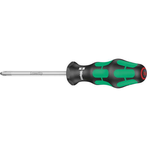 Phillips Screwdriver, #4 Tip, Round, 12-3/16" L, Plastic Handle D. Morneault & Fils