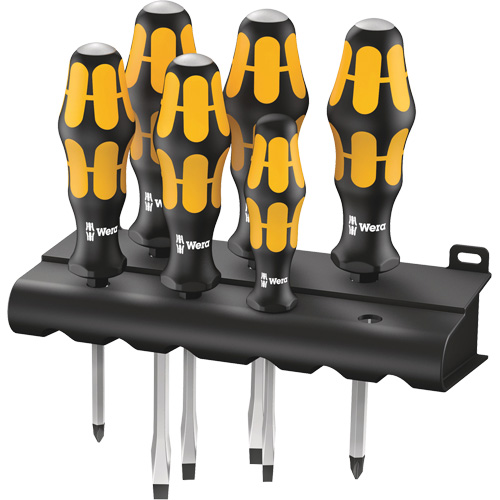 Jeu de tournevis s&eacute;rie 900 Chiseldriver et support, 6 mcx D. Morneault & Fils