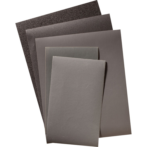 Feuille de papier abrasif, 9" x 11", Grain 320, Carbure de silicium D. Morneault & Fils
