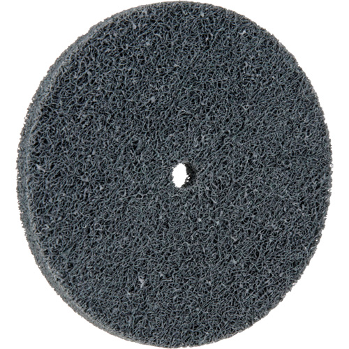 Meule homog&egrave;ne &agrave; faible densit&eacute; de s&eacute;rie 500 Standard Abrasives, 3" x 1/4", Arbre de 1/4", Grain de Fin, Carbure de silicium D. Morneault & Fils