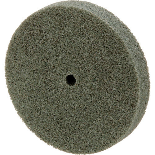 Meule homog&egrave;ne &agrave; faible densit&eacute; de s&eacute;rie 500 Standard Abrasives, 3" x 1/2", Arbre de 1/4", Grain de Moyen, Oxyde d'aluminium D. Morneault & Fils