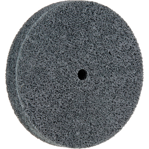 Meule homog&egrave;ne &agrave; faible densit&eacute; de s&eacute;rie 500 Standard Abrasives, 3" x 1/2", Arbre de 1/4", Grain de Fin, Carbure de silicium D. Morneault & Fils