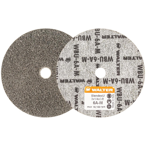 Blendex U Finishing Wheel, 3" Dia., 6AM Grit, Silicon Carbide D. Morneault & Fils