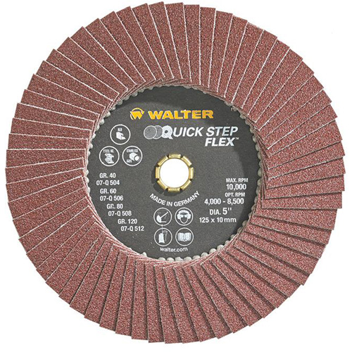 QUICK-STEP FLEX, 5" x Type 29, Grain 80, Oxyde d'aluminium D. Morneault & Fils