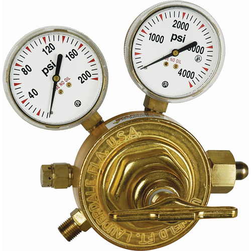 D&eacute;tendeur &agrave; simple d&eacute;tente de s&eacute;rie lourde, Oxyg&egrave;ne, Entr&eacute;e CGA540 D. Morneault & Fils
