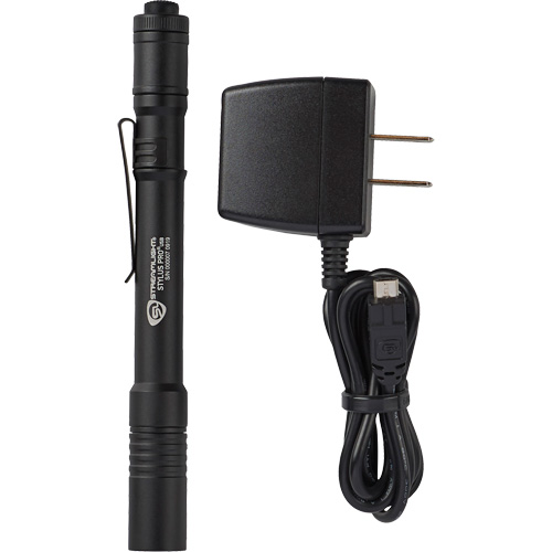 Lampe stylo USB Stylus Pro, DEL, 350 lumens, Corps en Aluminium, piles Rechargeable, Compris D. Morneault & Fils