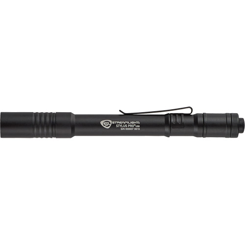 Lampe stylo USB Stylus Pro, DEL, 350 lumens, Corps en Aluminium, piles Rechargeable, Compris D. Morneault & Fils