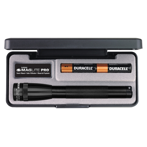 Mini&reg; PRO Flashlight, LED, 272 Lumens, AA Batteries D. Morneault & Fils