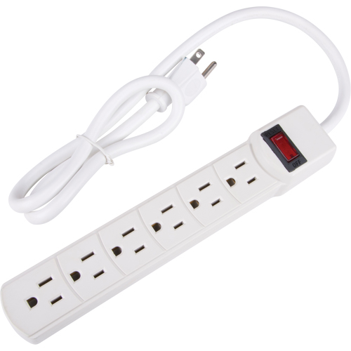 Surge Suppressor, 6 Outlets, 200 J, 1875 W, 3' Cord D. Morneault & Fils