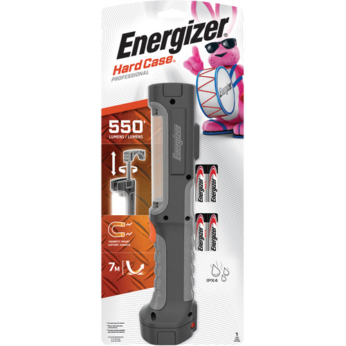 Hard Case&reg; Rugged Work Light, LED, 550 Lumens, AA Batteries D. Morneault & Fils